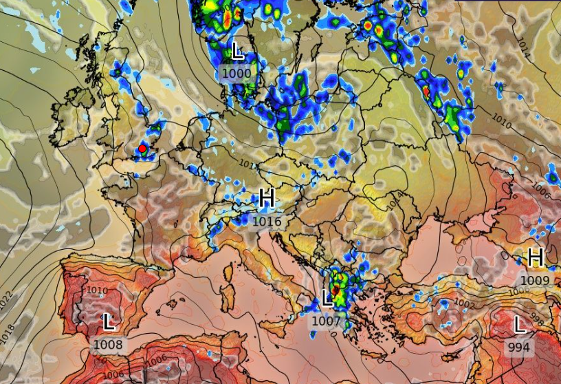 Καιρός 26-7: Επιμένει το GFS. Κακοκαιρία την Πέμπτη (vid)
