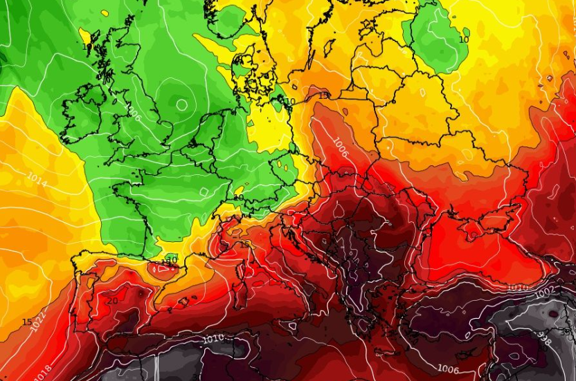 Καιρός 15-7: Νέα δεδομένα GFS. Πότε ξεκινά, πότε τελειώνει ο καύσωνας (vid)