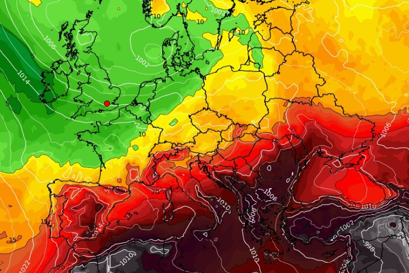 Καιρός 17-7: Πενθήμερος και ισχυρός καύσωνας. Νέα δεδομένα από το GFS (vid)