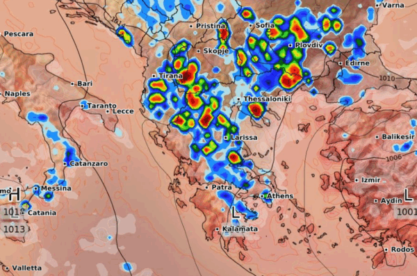 Καιρός 30-7: Ανανέωση από το ECMWF! Καρέ καρέ η κακοκαιρία της Πέμπτης (vid)
