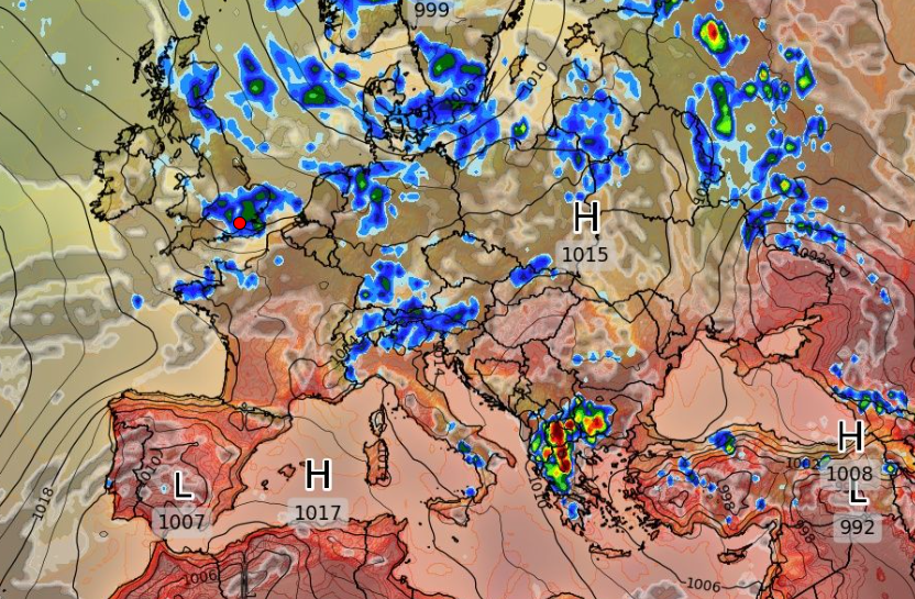 Καιρός 28-7: Επιμένει το GFS και ενισχύει τα φαινόμενα για την Πέμπτη (vid)