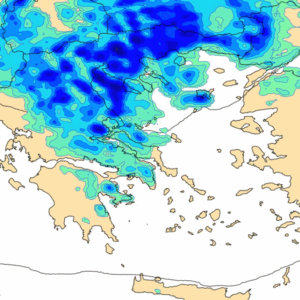 Κακοκαιρία: Ο χάρτης υετού από τον Θοδωρή Κολυδά και το έκτακτο της ΕΜΥ