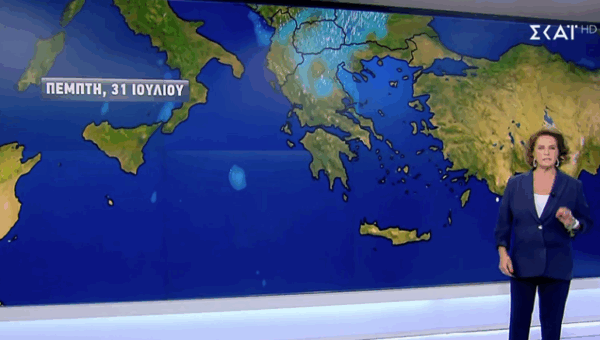 Καιρός 30-7: Χριστίνα Σούζη για καταιγίδες Πέμπτη και Παρασκευή (vid)