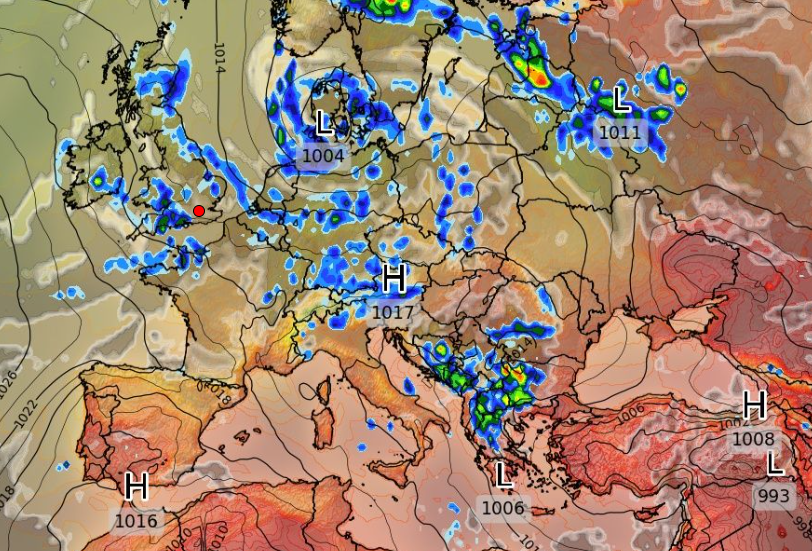 Καιρός 28-7: Ανανέωσε το GFS. Τι βλέπει για το χαμηλό της Πέμπτης (vid)