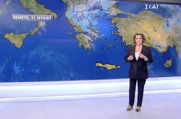 Καιρός 31-7: Καταιγίδες, τοπικά ισχυρές σήμερα! Η πρόγνωση της Χριστίνας Σούζη (vid)