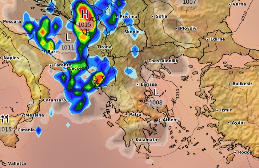 Καιρός 27-8: Πρωινό τρέξιμο GFS! Πού βλέπει καταιγίδες το Σάββατο (vid)
