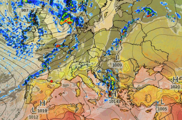 Καιρός: Ανατροπή από ECMWF -Φέρνει «απόνερα» ιταλικής κακοκαιρίας την Κυριακή (vid)