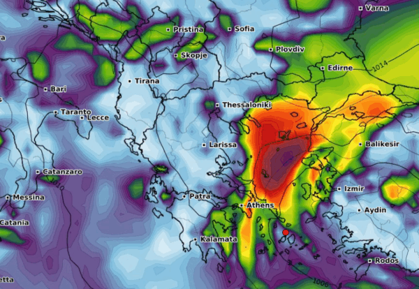 Καιρός 11-8: Ανανέωση GFS – Πρόσκαιρη η εξασθένιση του μελτεμιού (vid)