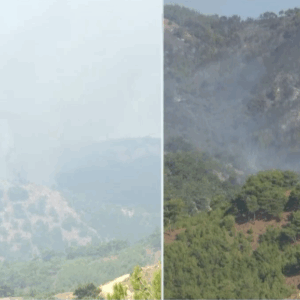 Φωτιά τώρα: Συνεχίζεται η μάχη στα Καμπιά Χίου (vid)