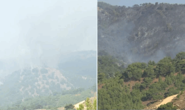 Φωτιά τώρα: Συνεχίζεται η μάχη στα Καμπιά Χίου (vid)