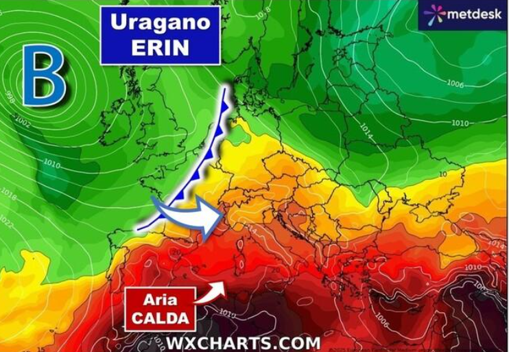 Ιταλός μετεωρολόγος: Ο τυφώνας Έριν αλλάζει τα δεδομένα στην Ευρώπη