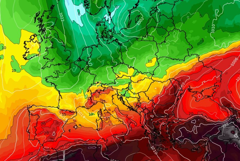 Καιρός 18-8: Ενισχύει τη ζέστη την Παρασκευή το GFS – Πού βγάζει 40άρια (vid)