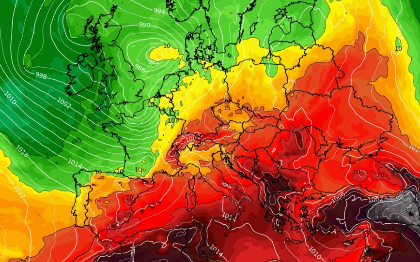 Καιρός 21-8: Βλέπει και το GFS φινάλε Αυγούστου με κύμα έντονης ζέστης