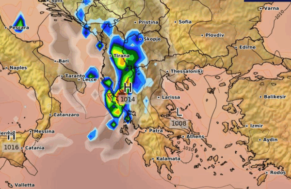 Καιρός 26-8: Κλειδώνει ισχυρές καταιγίδες το GFS για το Σάββατο (vid)