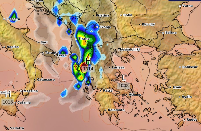 Καιρός 26-8: Κλειδώνει ισχυρές καταιγίδες το GFS για το Σάββατο (vid)