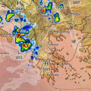 Καιρός 27-8:  Καρέ – καρέ από το ευρωπαϊκό οι βροχές του Σαββάτου (vid)