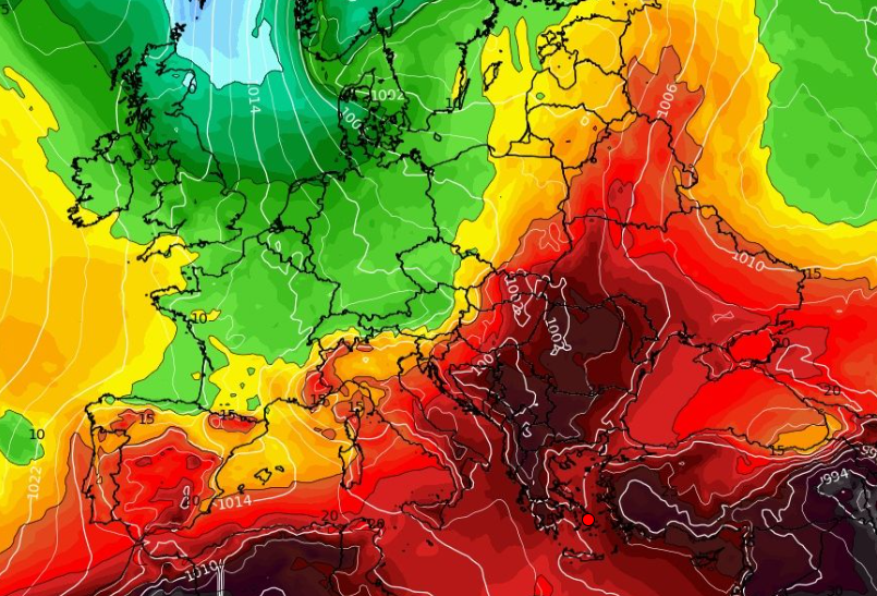 Καιρός 9-8: Ερχονται και 40άρια. Ανανέωσε το GFS χωρίς καύσωνα (vid)