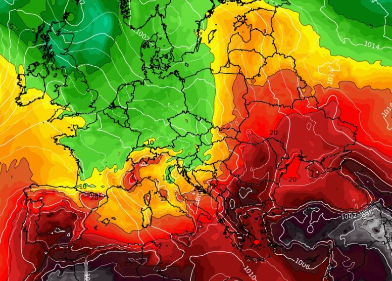Καιρός 11-8: Επιμένει αλλά… μόνο του το GFS, για θερμή εισβολή από 20 Αυγούστου (vid)