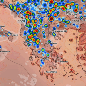 Καιρός 16-8: Ανανέωση ECMWF – Καρέ καρέ οι βροχές και οι καταιγίδες