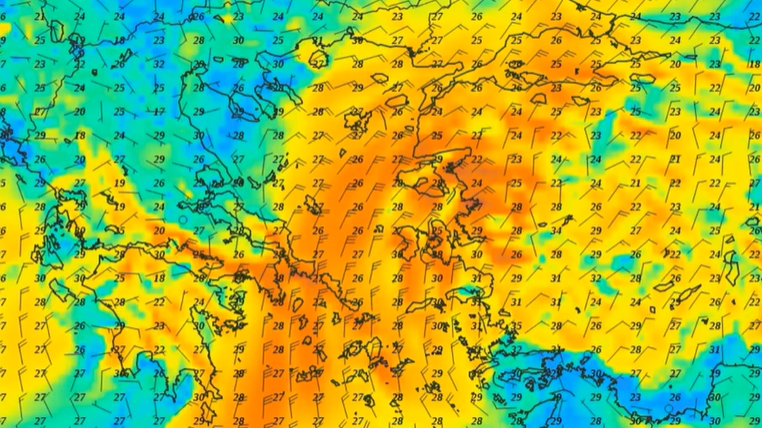 Καιρός 8-8: Νέα ενημέρωση Κολυδά για τα μποφόρ τις επόμενες ώρες (vid)
