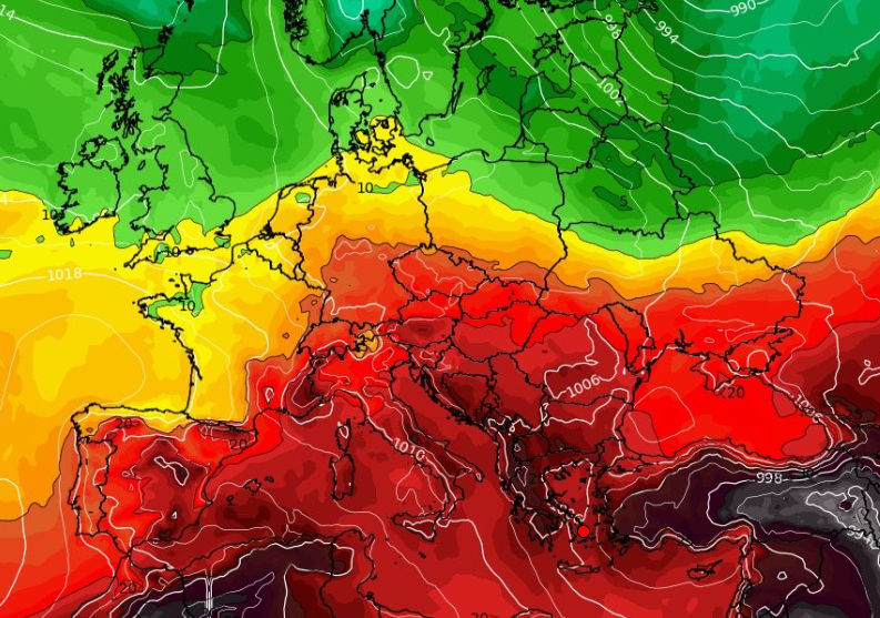Καιρός 11-8: Παραμένει ζεστό το GFS, βλέπει κάτι από καύσωνα μετά τις 20 Αυγούστου