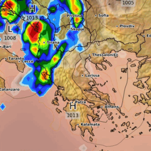 Καιρός 28-8: Νέα δεδομένα GFS – Πώς θα κινηθούν οι καταιγίδες το Σάββατο (vid)