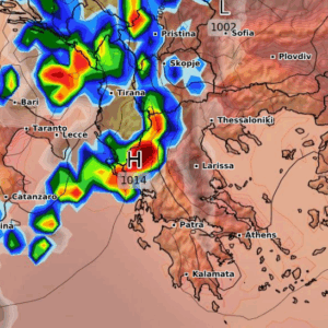 Καιρός 30-8: Νέα δεδομένα GFS, η πορεία της καταιγίδας (vid)