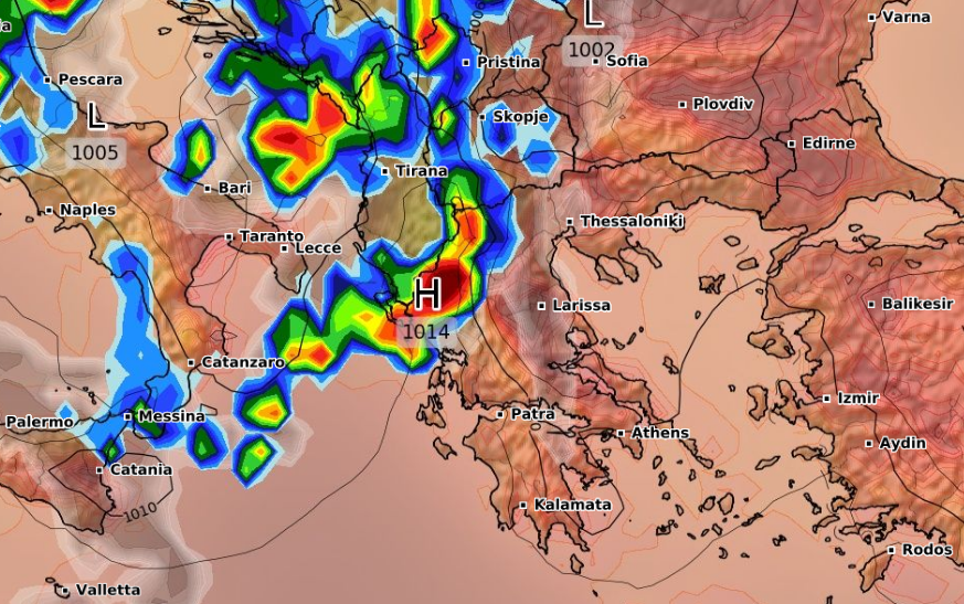 Καιρός 30-8: Νέα δεδομένα GFS, η πορεία της καταιγίδας (vid)