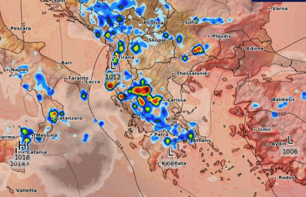 Καιρός 5-8: Ανανέωσε το ECMWF. Ισχυρές βροχές και καταιγίδες και την Τρίτη (vid)