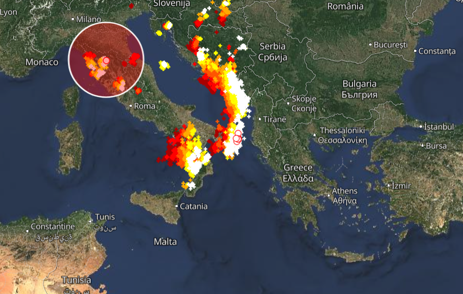 Καιρός 30-8: Λαίλαπα καταιγίδων – Live… H πορεία προς την Ελλάδα