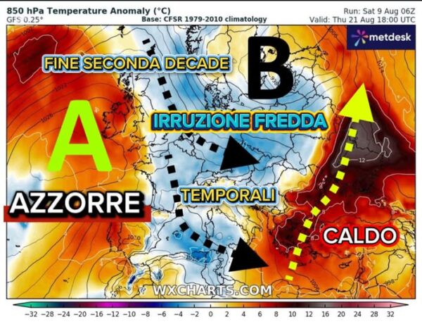 Καιρός: Καύσωνα στην Ελλάδα, ψυχρή εισβολή στην Ιταλία, βλέπουν Ιταλοί μετεωρολόγοι