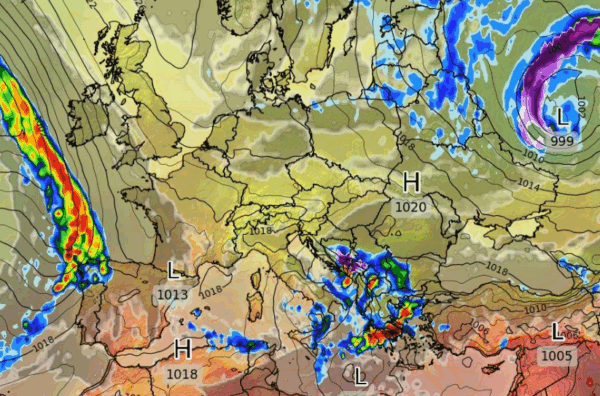 Καιρός 18-9: Σταθερή η… επιμονή του GFS για κακοκαιρία μετά τις 25 Σεπτέμβρη (vid)
