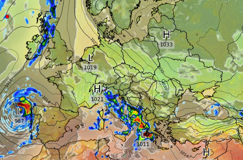 Καιρός 23-9: Αγριεμένο το πρωινό τρέξιμο του GFS – Εντονα φαινόμενα (vid)