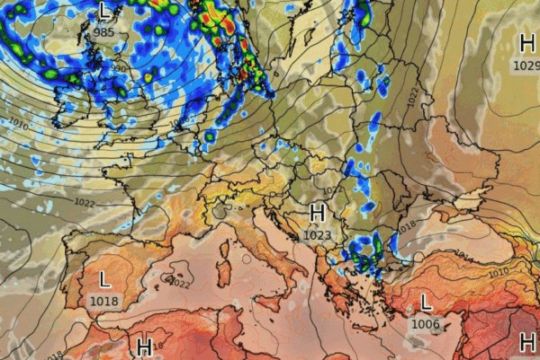 Καιρός 12-9: Επιμένει το GFS για… τίποτα μετά τις λίγες βροχές της Δευτέρας (vid)
