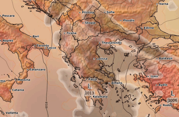 Καιρός 13-9: Πρωινό… άκρως στεγνό τρέξιμο του GFS (vid)