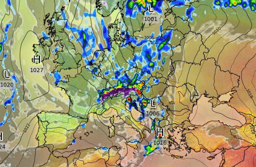 Καιρός 16-9: Τούμπα GFS προς Ευρωπαίο στην τάση για κακοκαιρία στις 24