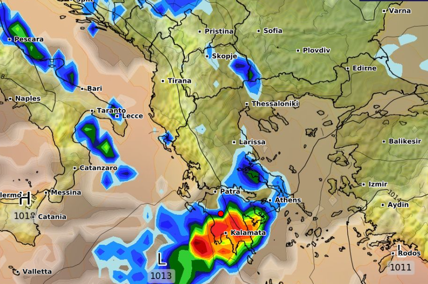 Καιρός 25-9: Ανανέωσε το GFS - Πού βγάζει τις ισχυρές καταιγίδες (vid)