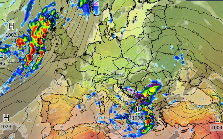 Καιρός 29-9: Καρέ - καρέ από το GFS η νέα ισχυρή κακοκαιρία (vid)