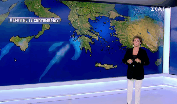 Καιρός 18-9: Πού θα βρέξει την Πέμπτη; Η πρόγνωση της Χριστίνας Σούζη (vid)