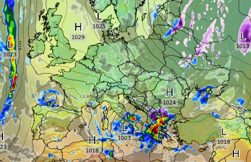 Καιρός 29-10: Νέα δεδομένα και τάση ισχυρής κακοκαιρίας από GFS