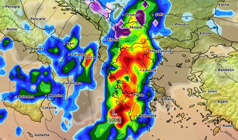 Καιρός 2-10: Ανανέωσε το GFS - Καρέ - καρέ η κακοκαιρία τις επόμενες ώρες (vid)