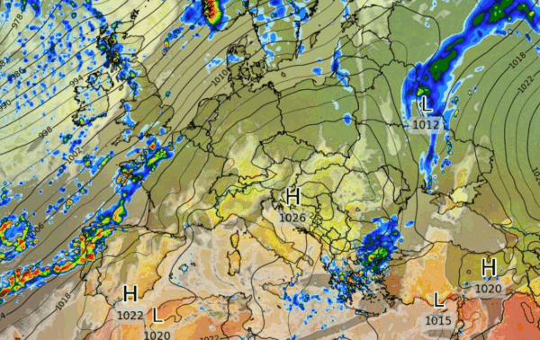 Καιρός 31-10: Πρωινά δεδομένα EVMWF – Περισσότερες βροχές από Τρίτη (Vid)