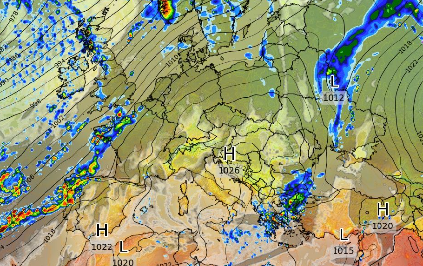 Καιρός 31-10: Πρωινά δεδομένα EVMWF – Περισσότερες βροχές από Τρίτη (Vid)