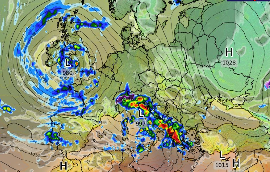 Καιρός 13-10: Βροχερό το βραδινό τρέξιμο του GFS - Πότε ξεκινούν καταιγίδες (vid)
