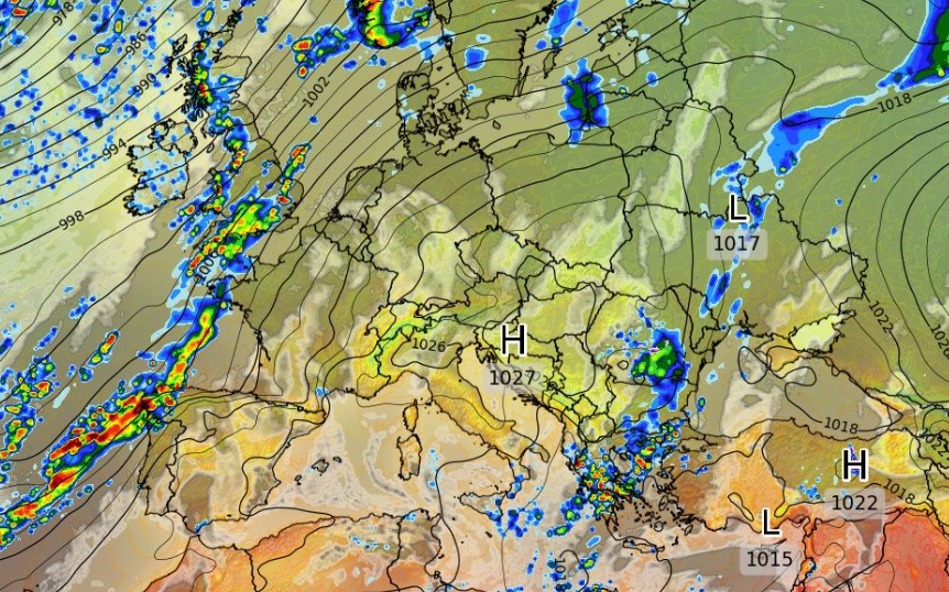 Καιρός 1-11: Καρέ καρέ οι βροχές της νέας εβδομάδας – Ανανέωση ECMWF