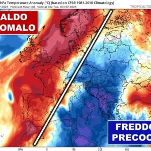 Ιταλοί μετεωρολόγοι: Χωρισμένη στα δύο η Ευρώπη – Στον ψυχρό τομέα Ιταλία και Ελλάδα