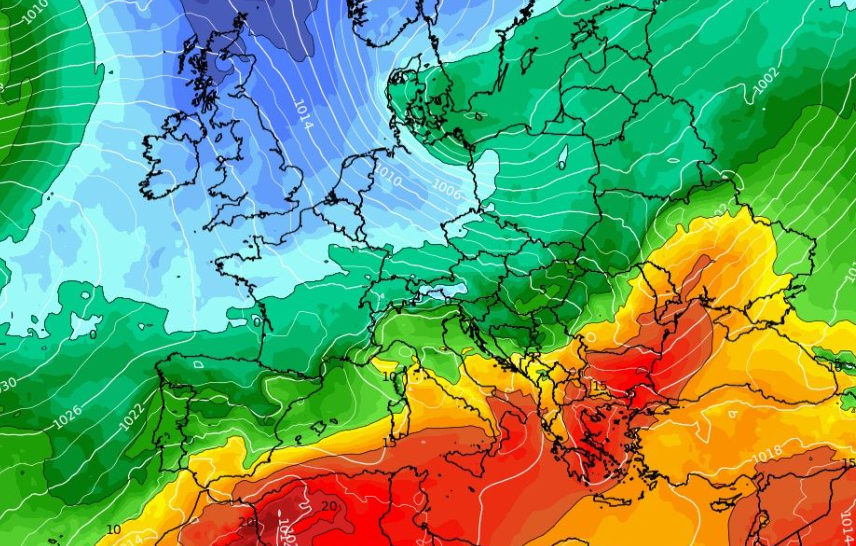 Καιρός 19-10: Κλειδώνει η θερμή εισβολή από το GFS
