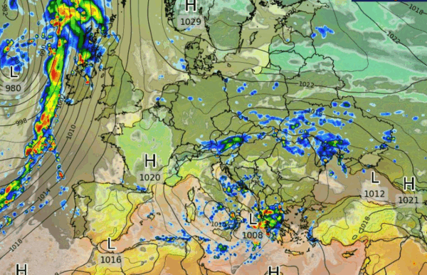 Καιρός: Σταθερό το ECMWF για διαδοχικές κακοκαιρίες έως το τέλος Οκτώβρη (vid)