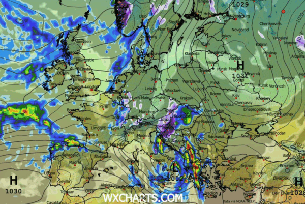Καιρός 16-11: Ανανέωση GFS, τάση και για πανελλαδική κακοκαιρία (vid)