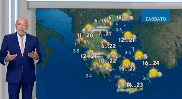 Καιρός 6-11: Ξανά βροχές και καταιγίδες – Ξεκάθαρος ο Τάσος Αρνιακός (vid)